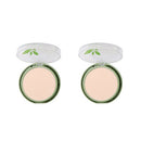 FaRRES 2PCS Makeup Powder Soft Double Layer Concealer Skin Natural Refreshi