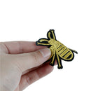 golden bee embroidery iron/sew on patch applique hat bag badge motif LJ