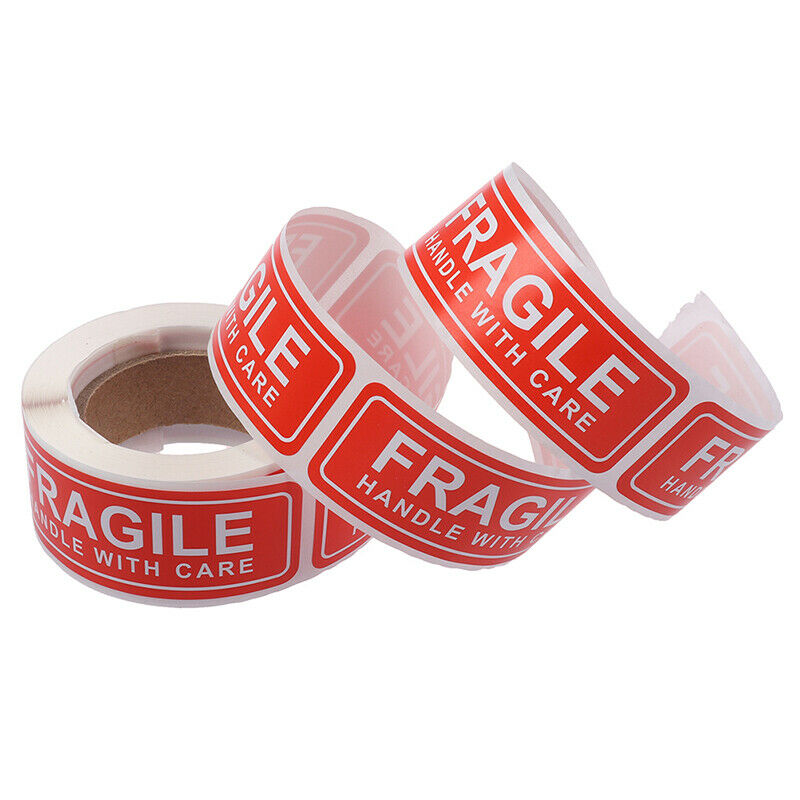 150Pcs/Roll Fragile Label Stickers Handle with Care Thank You Warning Si Ew