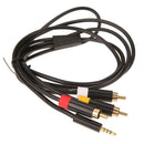 1.8m 3.5mm Jack AV Audio Video Cable RCA Adapter Wire Cord for Xbox 360 E