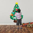 DIY Felt Christmas Tree Pendants Wall Hanging Decoration Stickers Xmas Orna