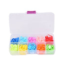 100pcs Mini Knitting Crochet Mix Colors Mini Case Locking Stitch Plastic Mark BX