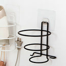 Steel Metal hair dryer rack for Wall Shelf rack Stand Wall-mounted Bathroom M8T3