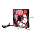 PC Computer 33 LED 120mm Silent Computer Case Heatsink Cooler Fan(Red)