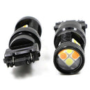 2PCS 3030 Switchback LED Bulb 3157 White Amber Dual Color Turn Signal Light