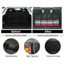 Car Rear Seat Back Storage Bag Multi Hanging Nets Pocket Trunk Bag Organize X8B1