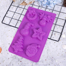 Silicone Mold Series Cake Mould Snowman Santa Handmade Soap Molds Wax MouldSEAU