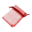 100 pcs New Jewellery Gift Bag Organza Bag Red