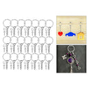50Sets Blank Keyrings Split Key Ring Craft Chain Rings Wholesale Craft Connector