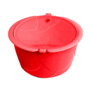 Coffee Capsule Cup Filter Coffee Shell Compatible with Dolce Gusto (Red) A