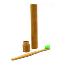 Portable Natural Bamboo Toothbrush Case Tube For Travel Eco Friendly Hand Made