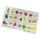 21 Kids Pocket Card Set Fruits Playing Flash Cards Fruit Name Education Learning