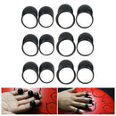 12x Steel Tongue Drum Finger Picks Silicone Knocking Fingers Sleeves Handpan