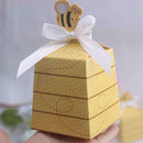 25pcs Cute Cartoon Honey Bee Paper Candy Box Lot Birthday Party Favor Baby GVU
