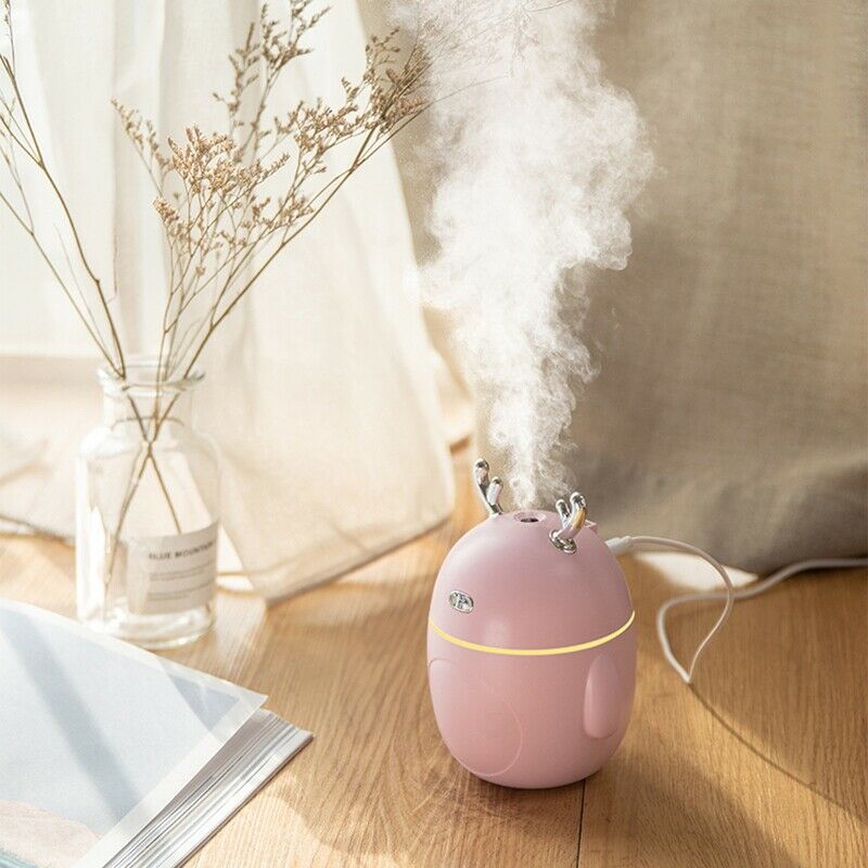 Lovely Deer Air Humidifier USB Ultrasonic Cool Mist Maker Fogger LED Light ME2V2