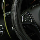 New PU Leather Car Steering Wheel Cover Anti-slip Protector Fit 38cm