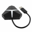 5Gbps Super Speed 4 Ports USB 3.0 HUB Adapter Cable,about 20cm black P2Q6