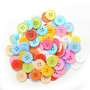 Generic DIY random color Set of 100 sewing buttons Craft for kids DIY toys, K5U6