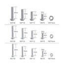 480Pcs Button Head 12 Sizes Screw And Nuts Kit,M2 M3 M4 Steel Assorted Hex  Q1N5