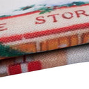 Santa Claus Carriage flax Pillow Case Cushion Pillow Cover Series four Z7D5