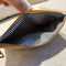 Retro Female Solid Color Clutch Women Daily Makeup Bags (Light Brown) A