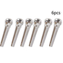 6Pcs 28mm Copper Bridge Pins For Acoustic Guitar Replacement Instrument Parts