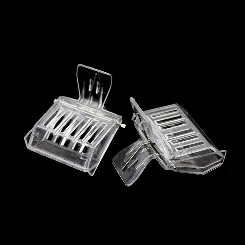 2Pcs Bee Tools Queen Cage Colorless Plastic Clip Bee Clip Beekeeping Equipmen FT