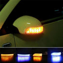 Auto Side Indicator Mirror Lamp Car Turn Soft Signal LED Light Waterproof  M&O