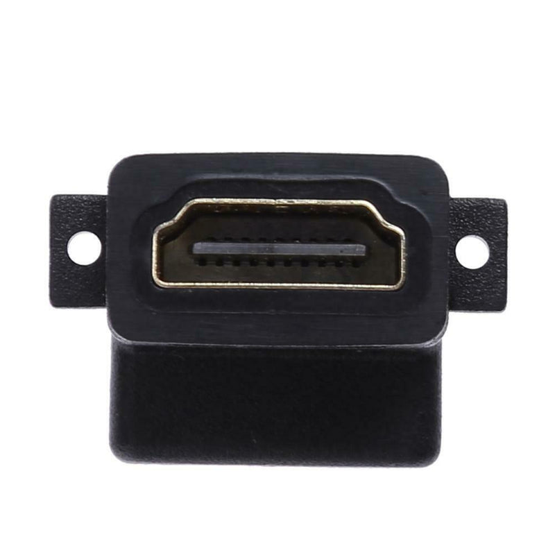 90 Degree HDMI Female to Female Coupler Adapter Converter with Screw Lock