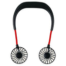 2x Mini Lazy Fan USB Cooling Neck Hanging Cooler Fitness Cycling Stylish Fan