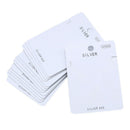100pcs Plastic Self-Adhesive Necklace Earring Card Adapters Hanging Tab