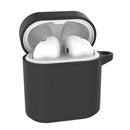 Protective Silicon Cover Skin+Keychain Clip for Freebuds2/Freebuds - Black
