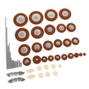 Alto Saxophone Repair Parts Saxophone Pad Set Screws Shaft Rod for Sax
