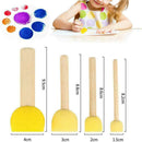 4pcs Set DIY Stencil Brush Dabbers Sponge Tool Furniture Craft Sponge Paint T0W8