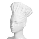 Unisex Hat Kitchen Chef Cap Adjustable Elastic Baker Cook Catering (White)