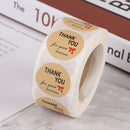 500pcs/roll Thank you for your business Stickers for seal labels gift PackaSEAU