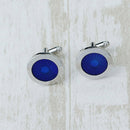 Beauty Blue Alloy Men's Wedding Party Gift Shirt Cuff Links Cufflinks Business