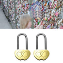 2PCS Engraved Brass Love Padlock Lock Personalised wedding anniversary Gift ZMB