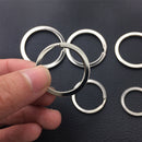 Bulk 10pcs Metal Key Holder Split Rings Keyring Keychain Accessories 25mm