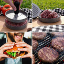 Non-stick BBQ Aluminum Manual Burger Patty Press Hamburger Maker Mold Meat Beef