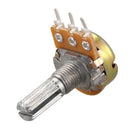 One Linear Type 3 Terminals Rotary Taper Potentiometer 20K Ohm 5 Pcs Q8T5