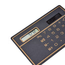 Mini Credit Card Solar Power Pocket Calculator Novelty Small Travel Compact 3c