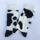 Cow texture cotton tube stockings Japanese wind cute socks cotton J7U1