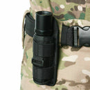 Portable Flashlight Pouch Holster Belt Carry Case Holder 360 Rotat with Deg Z8D3