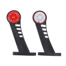 2pcs 24V Car Truck Lorry Elbow Side Marker Lights Indicator Warning Signal L Nw