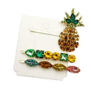 3pcs Women Stylish Crystal Pineapple Hair Clip Hairpin Barrette Hair Orname D0C5