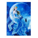 5D DIY Round Drill Diamond Painting Moon Goddess Cross Stitch Embroidery(A