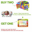Baby's First Non-Toxic Soft Cloth Book Set- Crinkle,Multicolor- (Friction w