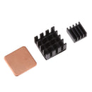 3Pack Heat Sink Aluminum +Copper Cooling HeatSink Radiator For Raspberry Pi