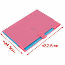 Plastic Expanding File Folders Accordion Document Organizer 5-Pocket A4 Let